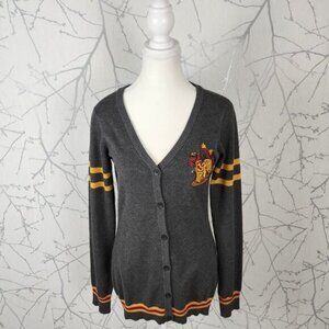 Harry Potter Gray Gryffindor House Button Front Cardigan